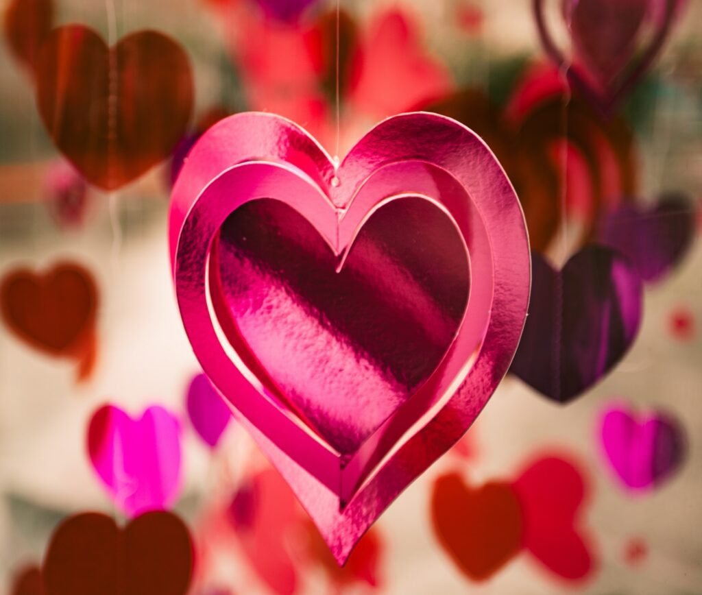 srdce vyjadřující lásku